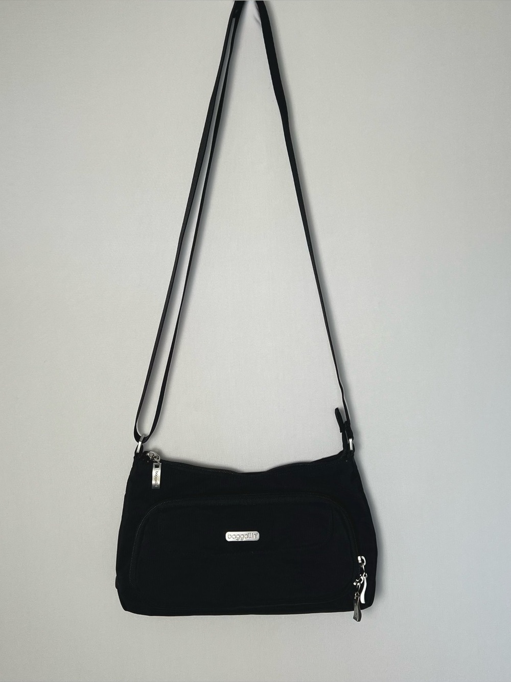 Baggallini Original Everyday Bag Black Nylon Crossbody Travel Purse Wallet - Picture 5 of 10